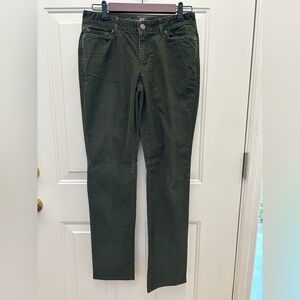 Eddie BauerOlive Green Straight Corduroy Pants